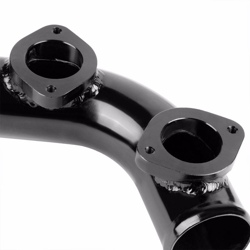 Black 70 Degree Curve Dual Flange Adapter 2.5" Type-S/RS/RZ Blow Off Valve Pipe-Performance-BuildFastCar