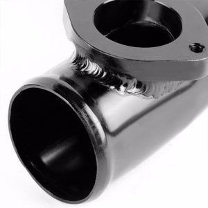 Black 70 Degree Curve Dual Flange Adapter 2.5" Type-S/RS/RZ Blow Off Valve Pipe-Performance-BuildFastCar