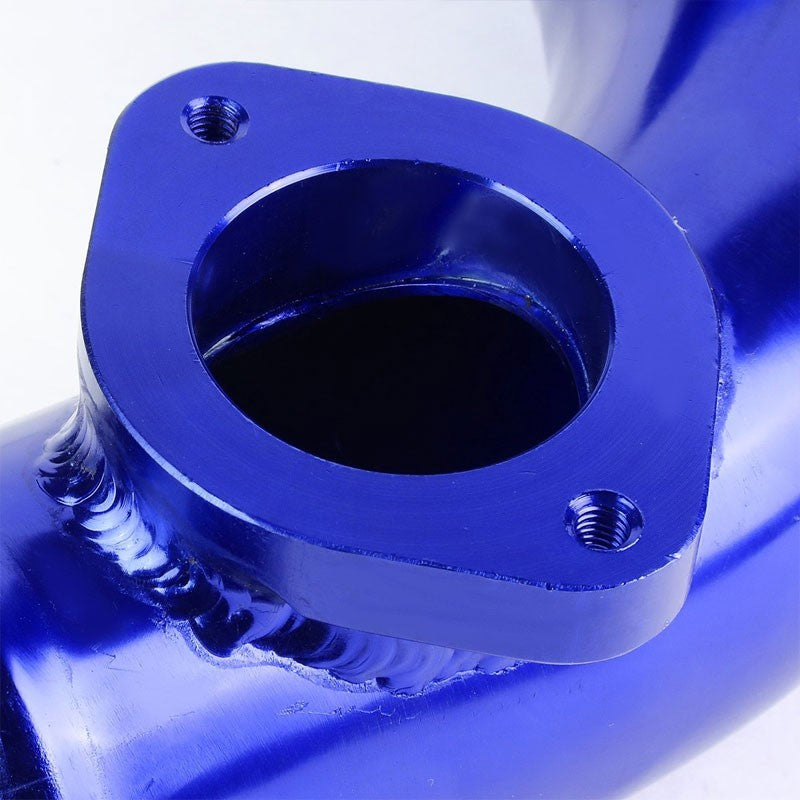 Blue 70 Degree Curve Dual Flange Adapter 2.5" Type-S/RS/RZ Blow Off Valve Pipe-Performance-BuildFastCar