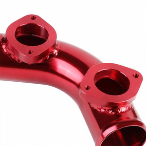 Red 70 Degree Curve Dual Flange Adapter 2.5" Type-S/RS/RZ Blow Off Valve Pipe-Performance-BuildFastCar