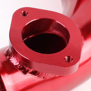 Red 70 Degree Curve Dual Flange Adapter 2.5" Type-S/RS/RZ Blow Off Valve Pipe-Performance-BuildFastCar