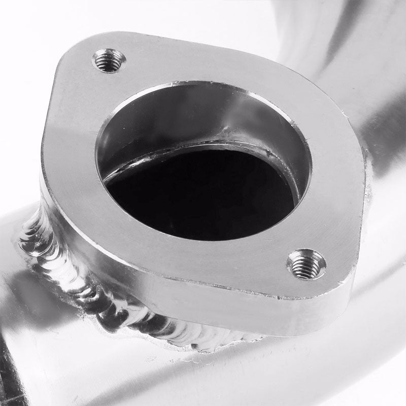 Silver 70 Degree Curve Dual Flange Adapter 2.5" Type-S/RS/RZ Blow Off Valve Pipe-Performance-BuildFastCar