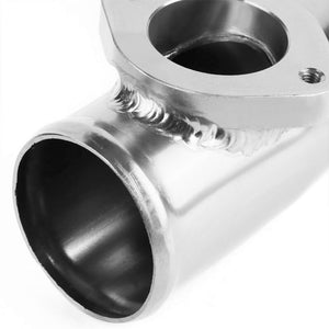 Green Type-FV 30 PSI Blow Off Valve+Silver 8" 70 Degree/Dual Port Flange Pipe-Performance-BuildFastCar