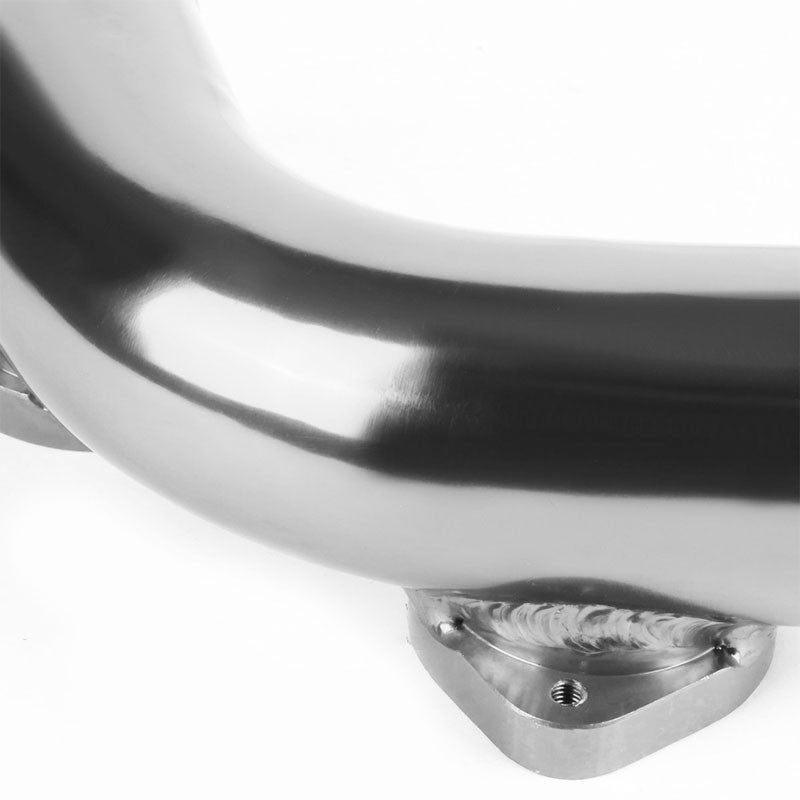 Silver 70 Degree Curve Dual Flange Adapter 2.5" Type-S/RS/RZ Blow Off Valve Pipe-Performance-BuildFastCar