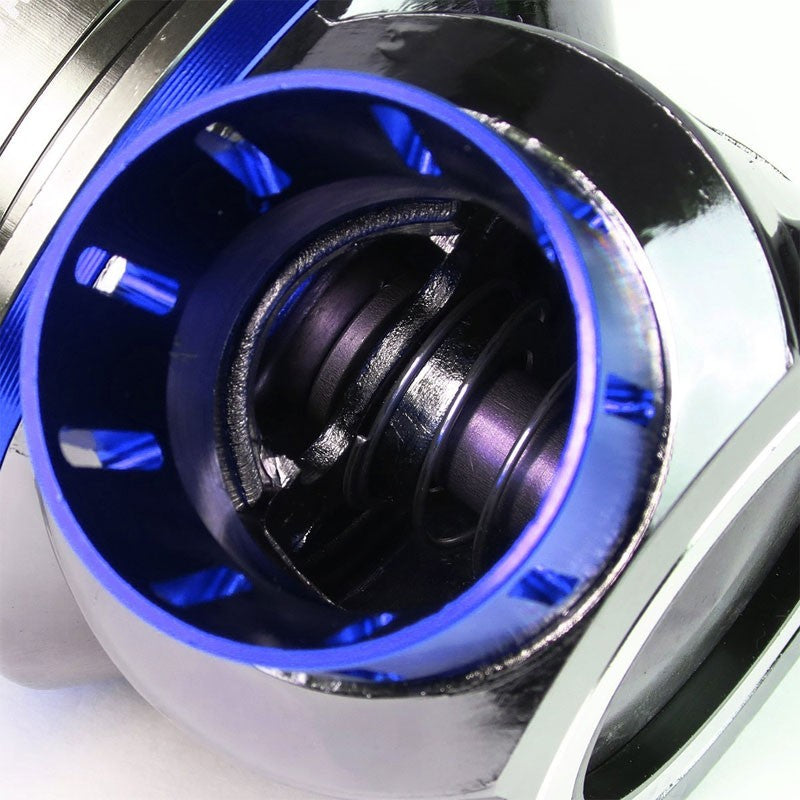 Blue Aluminum Type-FV Style 30 PSI Turbo Intercooler Boost Blow Off Valve BOV-Performance-BuildFastCar