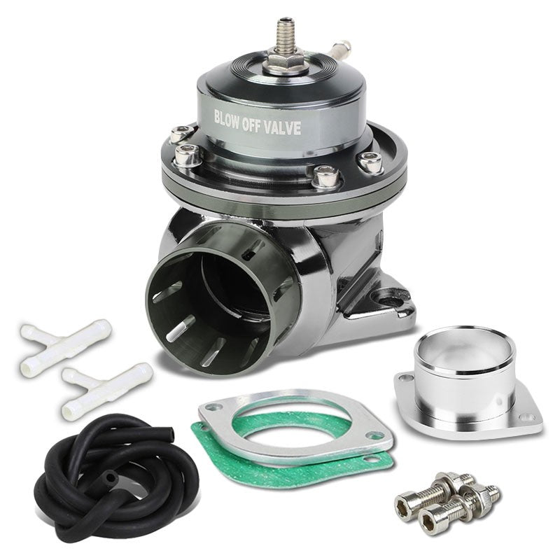 Gunmetal Aluminum Type-FV 30 PSI Turbo Intercooler Boost Blow Off Valve BOV-Performance-BuildFastCar
