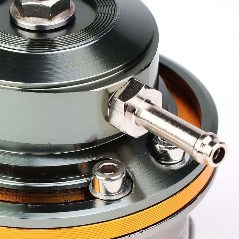 Orange Aluminum Type-FV Style 30 PSI Turbo Intercooler Boost Blow Off Valve BOV-Performance-BuildFastCar