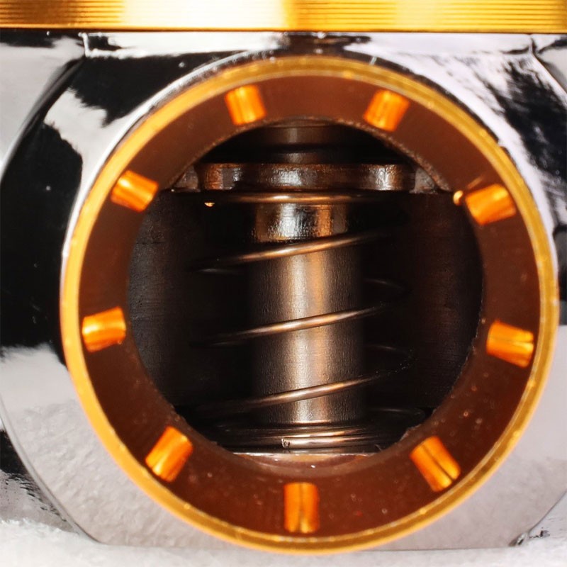 Orange Aluminum Type-FV Style 30 PSI Turbo Intercooler Boost Blow Off Valve BOV-Performance-BuildFastCar