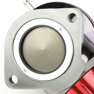 Red Type-FV 30 PSI 2Pcs Blow Off Valve BOV+Silver 9.5" Dual Port Flange Pipe-Performance-BuildFastCar