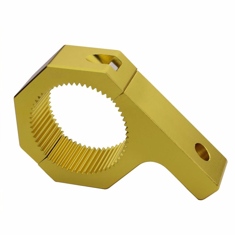 2PC Gold Fog Light/Lamp/Bar Mount Clamp Bracket 2"OD Bull Bars/Roof Racks/Cage-Exterior-BuildFastCar