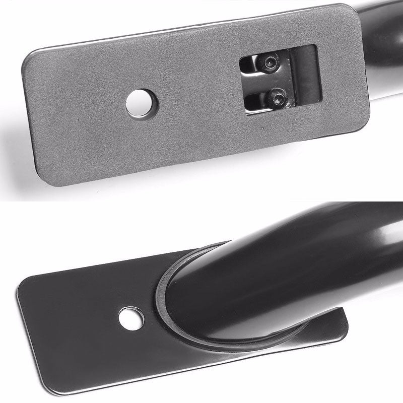 Black Mild Steel 65" Truck Bed Side Rail Bars For Ford 92-11 Ranger 72" Bed-Exterior-BuildFastCar