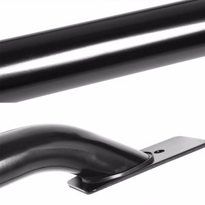 Black Mild Steel 68.2" Bed Side Rail Bars For 14-17 Silverado/Sierra 78" Bed-Exterior-BuildFastCar