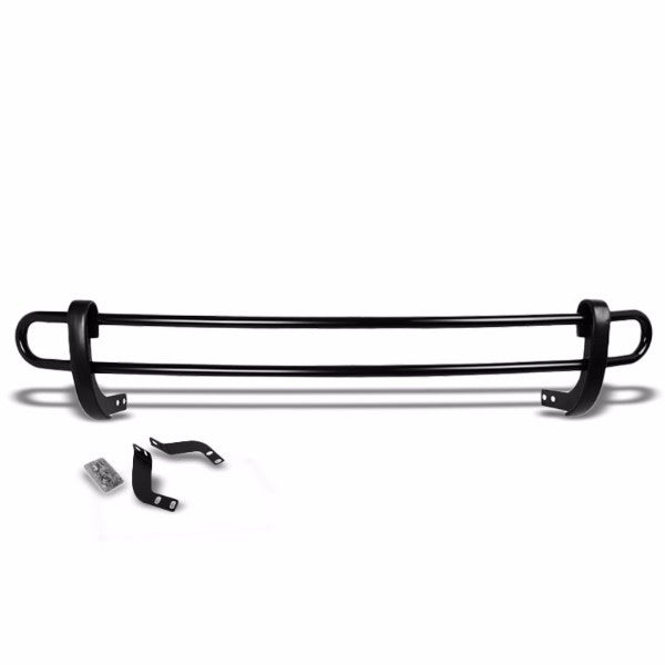 Black Mild Steel 1.25&quot; Double Round Bar Rear Bumper Guard For Toyota 11-16 Sienna XL30-Exterior-BuildFastCar