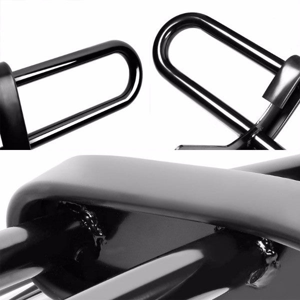 Black Mild Steel 1.25" Double Round Bar Rear Bumper Guard For Toyota 03-09 4Runner/Lexus 03-09 GX470-Exterior-BuildFastCar