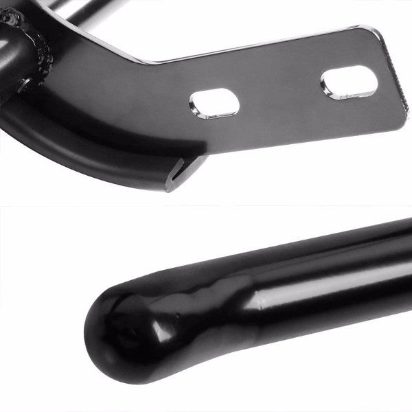 Black Mild Steel 1.25" Double Round Bar Rear Bumper Guard For Toyota 03-09 4Runner/Lexus 03-09 GX470-Exterior-BuildFastCar