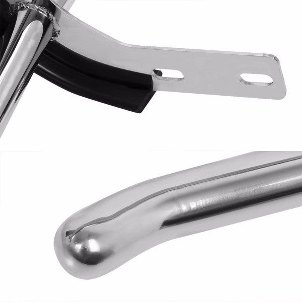 Stainless Steel 1.25" Double Round Bar Rear Bumper Guard For Toyota 03-09 4Runner/Lexus 03-09 GX470-Exterior-BuildFastCar