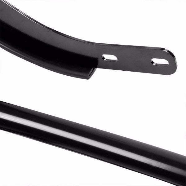 Black Mild Steel 1.25" Double Round Bar Rear Bumper Guard For Nissan 08-15 Rogue-Exterior-BuildFastCar