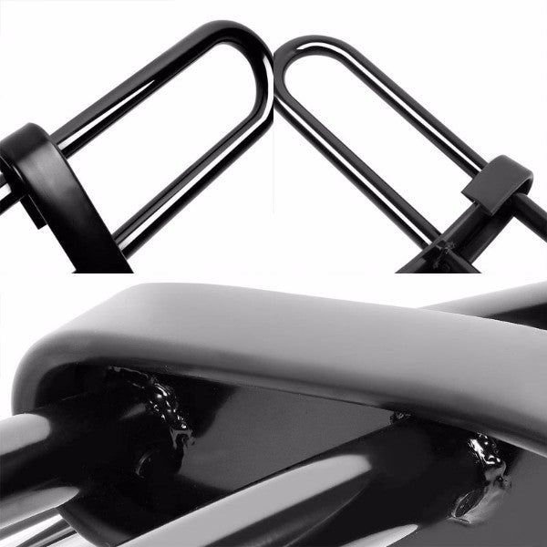 Black Mild Steel 1.25" Double Round Bar Rear Bumper Guard For Nissan 09-14 Murano Z51-Exterior-BuildFastCar