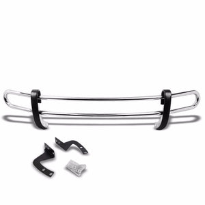 Stainless Steel 1.25" Double Round Bar Rear Bumper Guard For Nissan 09-14 Murano Z51-Exterior-BuildFastCar