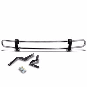 Stainless Steel 1.25" Double Round Bar Rear Bumper Guard For Honda 07-11 CR-V RE-Exterior-BuildFastCar
