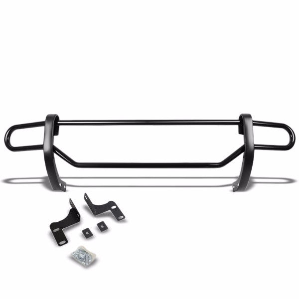 Black Mild Steel 1.25" Double Round Bar Rear Bumper Guard For Honda 09-15 Pilot 3.5L-Exterior-BuildFastCar