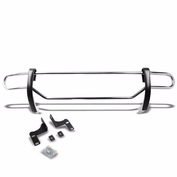 Stainless Steel 1.25" Double Round Bar Rear Bumper Guard For Honda 09-15 Pilot 3.5L-Exterior-BuildFastCar