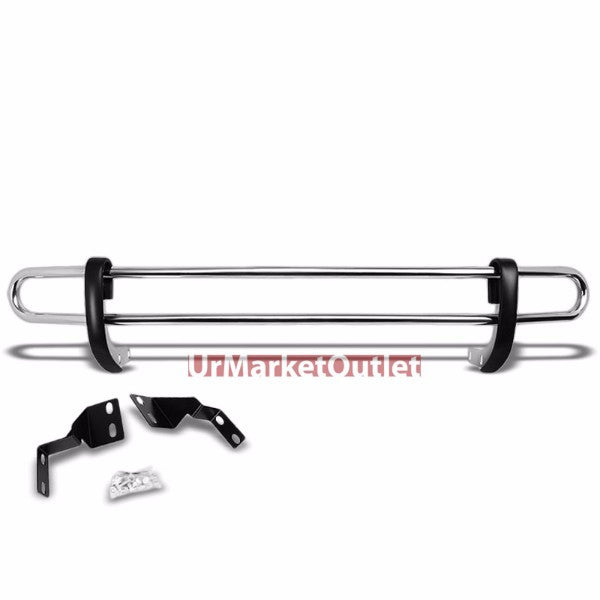 Stainless Steel 1.25" Double Round Bar Rear Bumper Guard For Honda 05-10 Odyssey RL V6 3.5L-Exterior-BuildFastCar