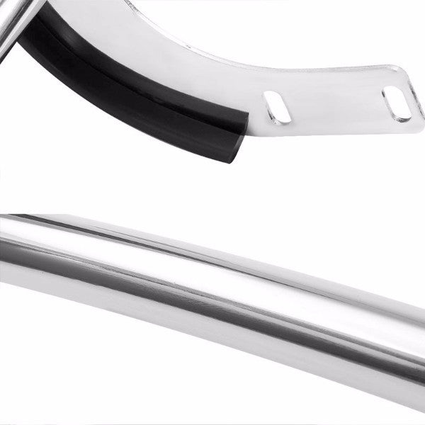 Stainless Steel 1.25" Double Round Bar Rear Bumper Guard For Honda 05-10 Odyssey RL V6 3.5L-Exterior-BuildFastCar