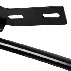 Black Mild Steel 1.25" Double Round Bar Rear Bumper Guard For Hyundai 13-16 Santa Fe-Exterior-BuildFastCar