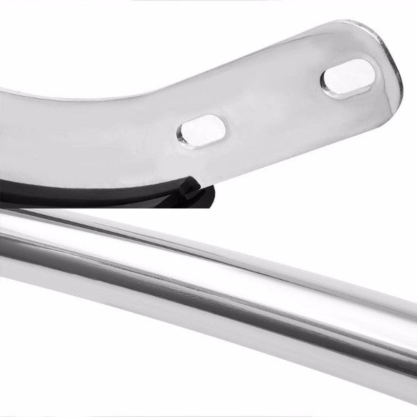 Stainless Steel 1.25" Double Round Bar Rear Bumper Guard For Acura 07-13 MDX YD2 Base 3.7L-Exterior-BuildFastCar