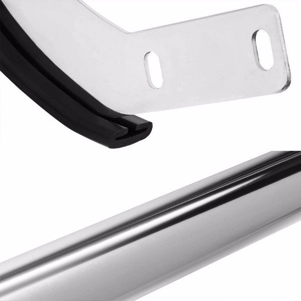 Stainless Steel 1.25" Double Round Bar Rear Bumper Guard For Mazda 07-15 CX-9 CD3-Exterior-BuildFastCar