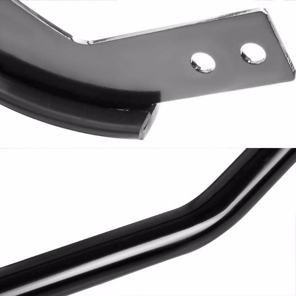 Black Mild Steel 1.25" Double Round Bar Rear Bumper Guard For Ford 06-10 Explorer U251-Exterior-BuildFastCar