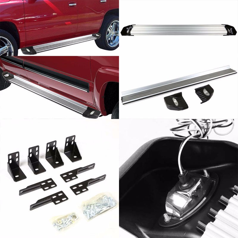 Metal Ridgeline w/Light Running Board Nerf Bar 06-12 Toyota RAV4 BFC-RUNB-TG003-ALU