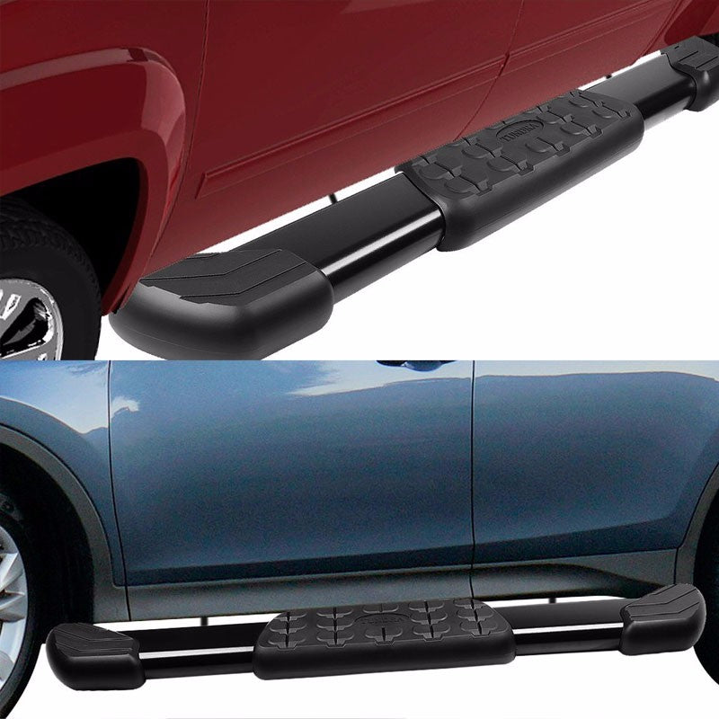 Black 5" Flat Pads Running Board Nerf Bar 07-17 Tundra XK50 Standard Cab BFC-OE-015-BK