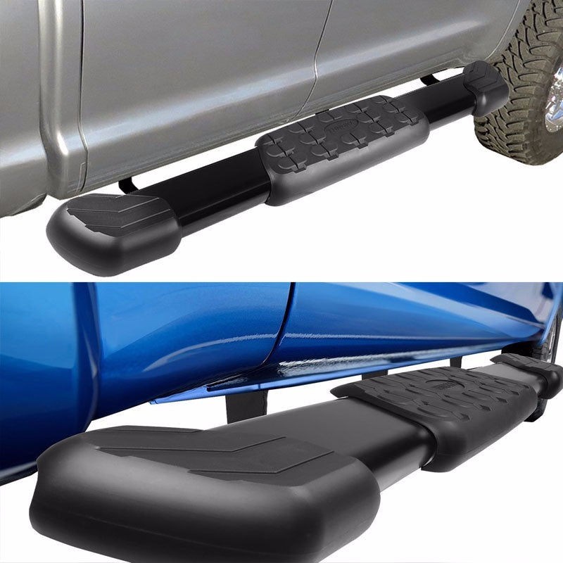 Black 5" Flat Pads Running Board Nerf Bar 07-17 Tundra XK50 Standard Cab BFC-OE-015-BK