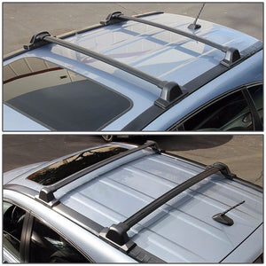 Black OE Style Bolt On Aluminum Top Roof Rack Crossbar/Rail for Honda 07-11 CRV-Exterior-BuildFastCar