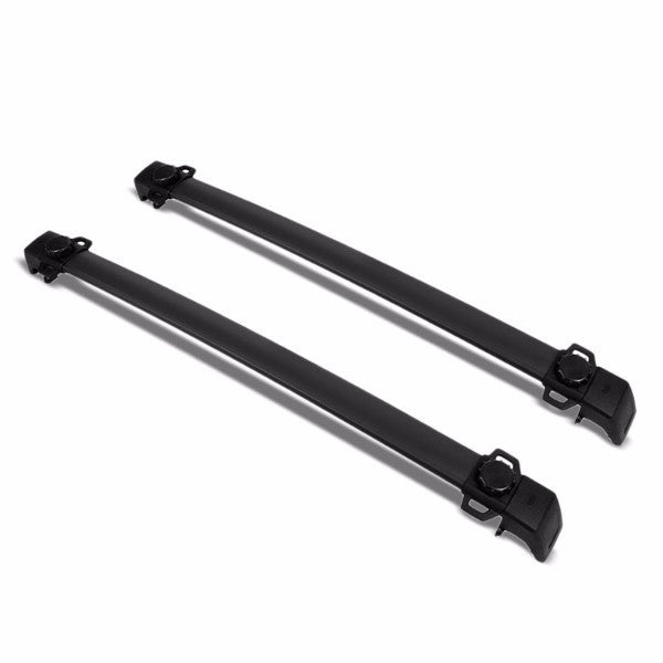 Black Aluminum Roof Rack Crossbar Top Luggage/Bag Cargo Rail for Jeep 11-16 Compass-Exterior-BuildFastCar