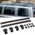 Black Aluminum Roof Rack Crossbar Top Luggage/Bag Cargo Rail for Jeep 07-15 Patriot-Exterior-BuildFastCar