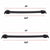 Black Aluminum Roof Rack Crossbar Top Luggage/Bag Cargo Rail for Jeep 07-15 Patriot-Exterior-BuildFastCar