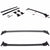 Black Factory Style Luggage Top Roof Rack Crossbar/Rail for Honda 09-15 Pilot-Exterior-BuildFastCar