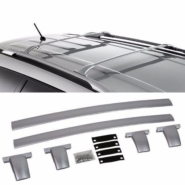 Silver Aluminum Roof Rack Crossbar Top Luggage/Bag Cargo Rail for Nissan 13-15 Pathfinder-Exterior-BuildFastCar