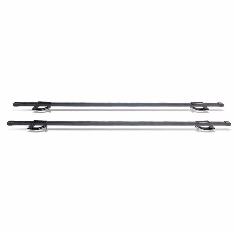 54" Aluminum Roof Rack Top Crossbar Luggage/Cargo Square Bar Rail For Car/Suv-Exterior-BuildFastCar