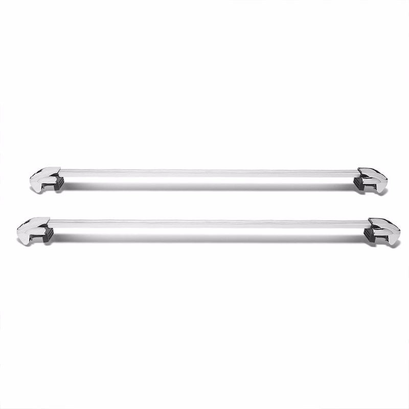 54" Aluminum Roof Rack Top Crossbar Luggage/Bag Square Bar Rail+Lock For Car/Suv-Exterior-BuildFastCar