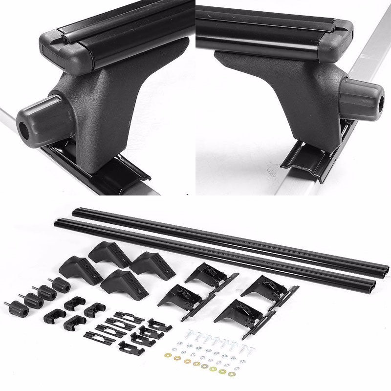 54" Aluminum Roof Rack Top Crossbar Luggage/Bag Cargo Aero Bar Rail For Car/Suv-Exterior-BuildFastCar