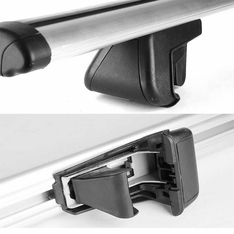 48" Aluminum Roof Rack Top Crossbar Luggage/Bag Cargo Aero Rail For Car/Suv-Exterior-BuildFastCar