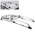 Chrome Aluminum Roof Rack Top Cargo Luggage Basket/Carrier+Crossbar For Toyota 07-14 FJ Cruiser-Exterior-BuildFastCar