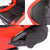 Pair Black/Red Side Reclinable PVC Leather Type-R Style Racing Seats W/Sliders-Interior-BuildFastCar