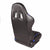 Pair Black Center/Blue Side Reclinable Leater Type-R Style Racing Seats W/Sliders-Interior-BuildFastCar