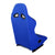 Pair Blue/Black Fixed Position Bucket Fabric Type-R Style Racing Seats W/Sliders-Interior-BuildFastCar