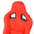 Pair All Red Reclinable Faux Suede Type-R Style Sport Racing Seats W/Sliders-Interior-BuildFastCar